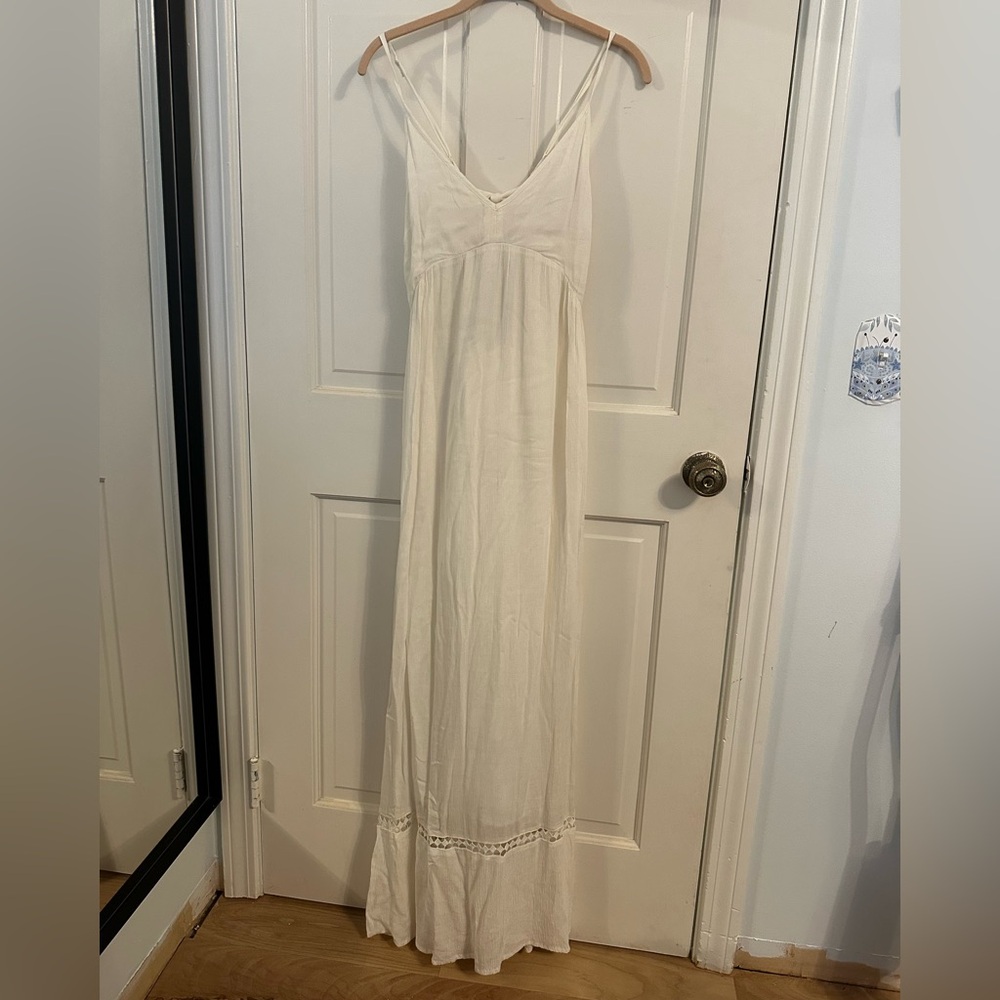 Patrons of Peace Cream Maxi Dress